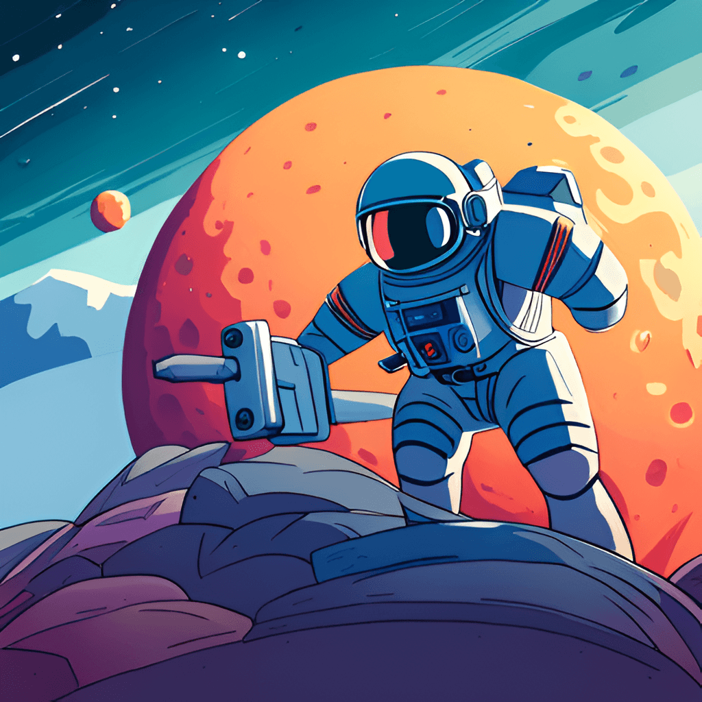 A cool astronaut